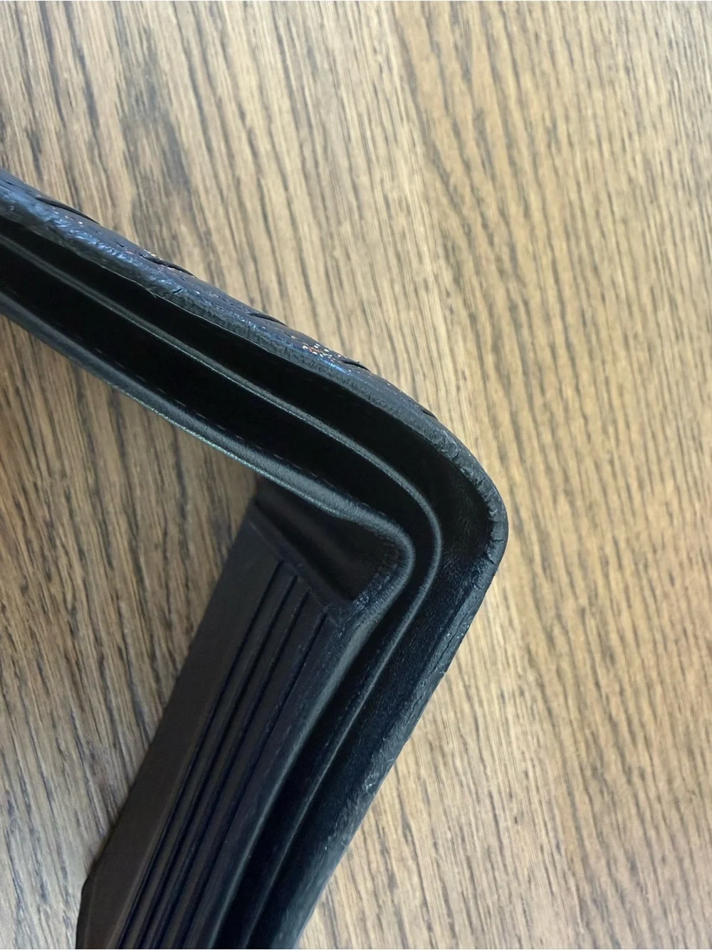 Bottega Veneta Woven Black Leather Bifold Wallet with Metallic Flecks